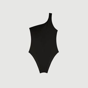 NWT La Garçonne Lido Ventinove Black One Piece Shoulder Swimwear Swimsuit M